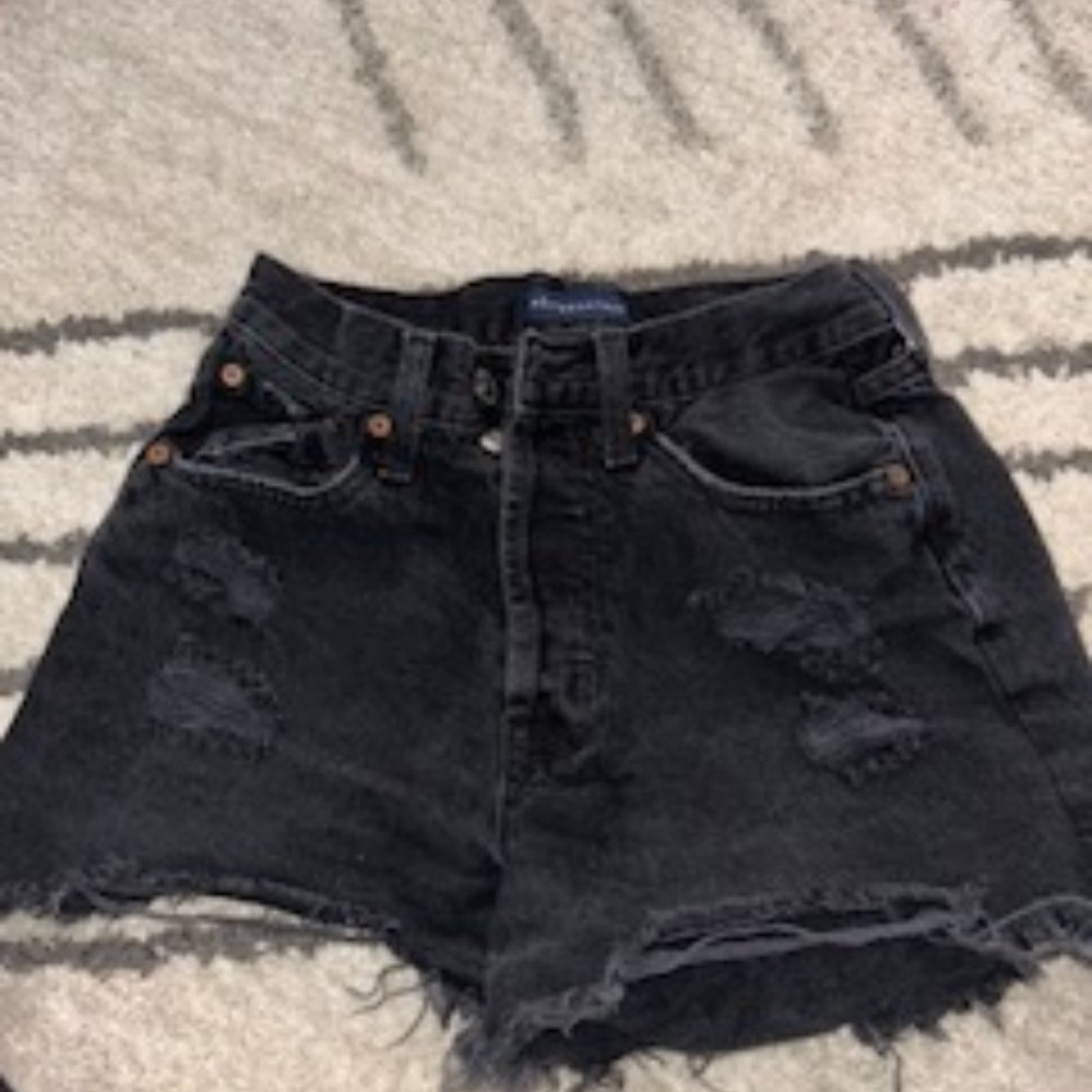 Aeropostale 90s High Rise Jean Shorts